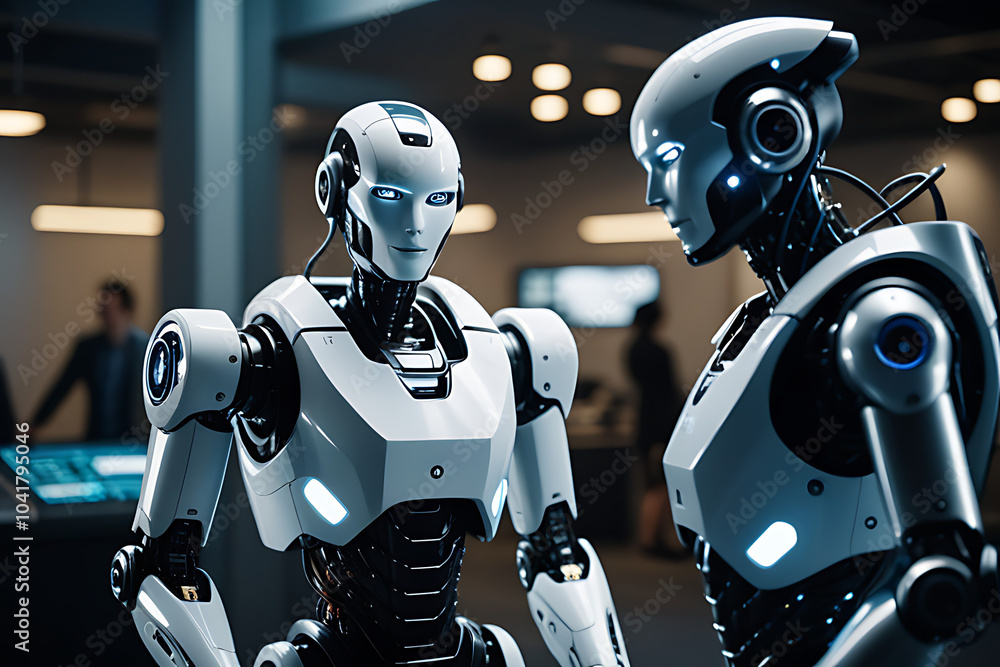 Poster robots eliminate consultant work providing digital support online guidance various tasks projects ef