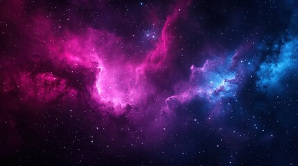 Fototapeta premium Colorful nebula in deep space with stars and cosmic clouds