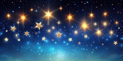Obraz premium Night sky background with glowing stars, stars, background, night, sky, glowing, astronomy, space, galaxy, celestial