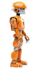 Fototapeta premium PNG Robot cartoon toy white background.