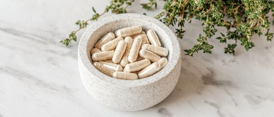 Exploring the benefits of herbal supplements a closer look at natural wellness with capsules and herbs in a modern lifestyle