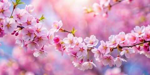 Beautiful cherry blossoms in full bloom, spring, pink, flowers, tree, nature, blossoming, petals, sakura, hanami, season