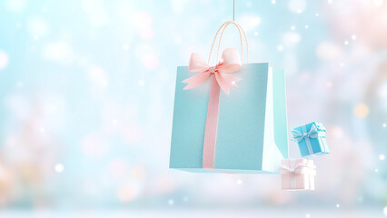 Enchanting Holiday Gifts - blue Pastel Dreams and Festive Cheer