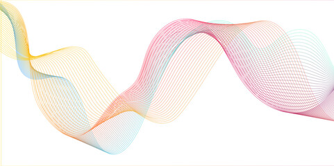 Futuristic technology and sound wave pattern,  Abstract black and white background with wave lines, creative curved floating wave line elegant white striped diagonal line.	
