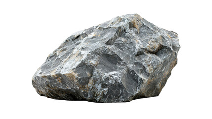 Hard rock stone shape on isolated transparent backgrounds