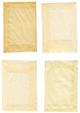 Alte Umschl&auml;ge aus Transparentpapier - Pergamin T&uuml;ten T&uuml;tchen
