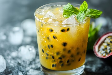 Refreshing Passion Fruit Cocktail