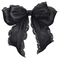 PNG Black coquette lace accessories accessory ribbon.