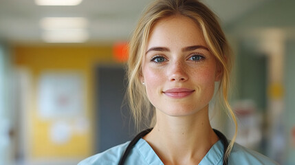 Fototapeta premium Healthcare Professionals in Action, Doctors and Nurses in Medical Settings