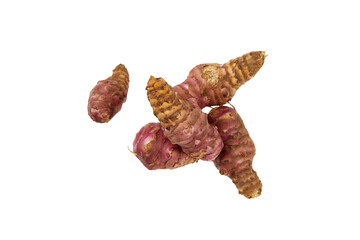 sunchoke roots isolated on white or transparent png