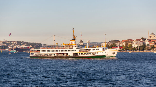 stanbul Sehir Hatlari, the City Lines ferries carrying passangers in Istanbul, Turkiye