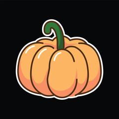 pumkin colored icon vector design good for web or mobile app