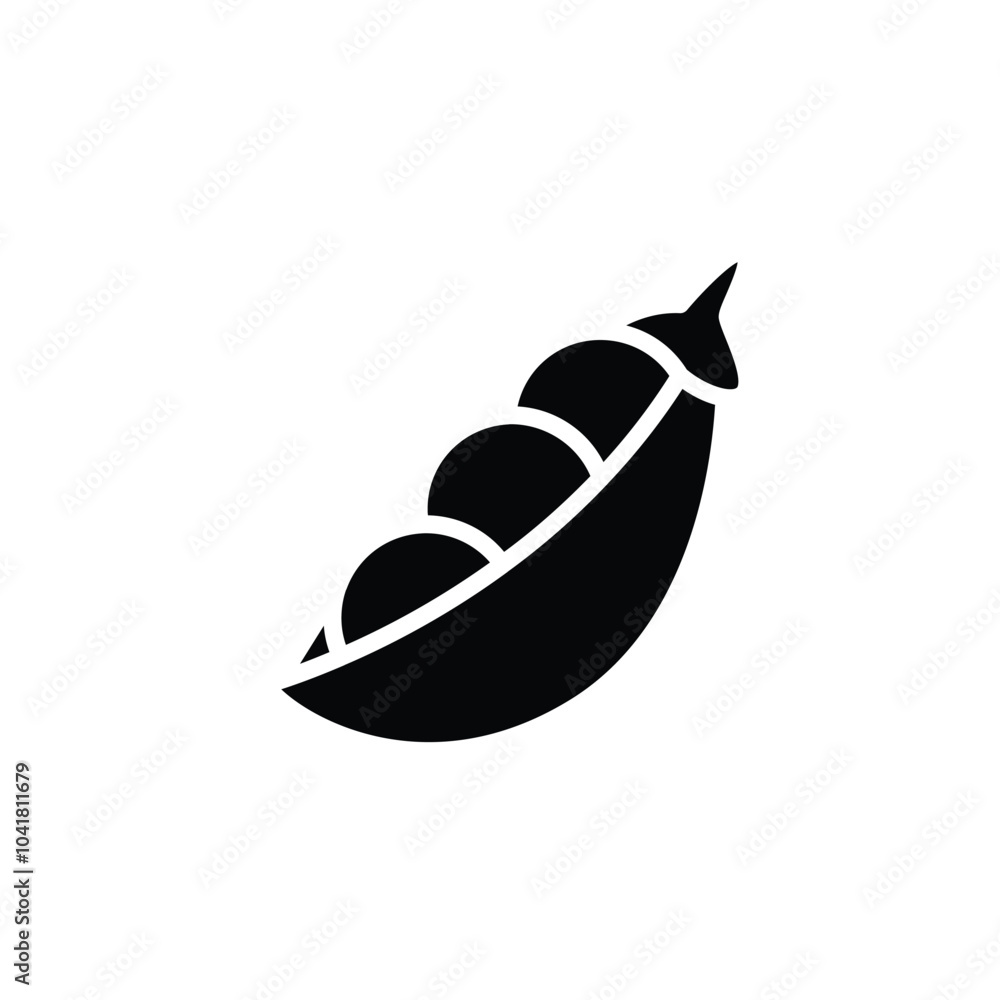 Aufkleber peas solid icon vector design good for web or mobile app