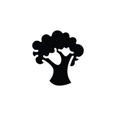 broccoli solid icon vector design good for web or mobile app