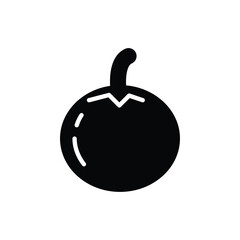 tomato solid icon vector design good for web or mobile app