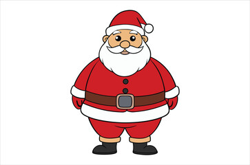 santa claus vector,   icon vector illustration,  santa claus silhouette of a santa claus isolated on a white background, eps, png, svg, vector,