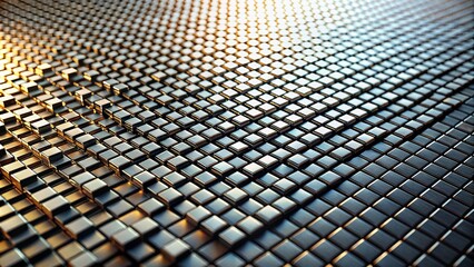Contemporary Monochrome Square Pattern for Digital Design and Background Use