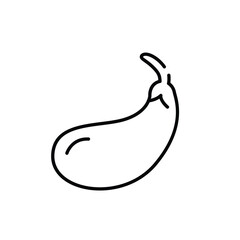 eggplant thin outline icon vector design good for web or mobile app