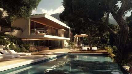 Fototapeta premium Modern luxury home design 