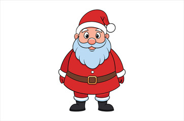 santa claus vector,   icon vector illustration,  santa claus silhouette of a santa claus isolated on a white background, eps, png, svg, vector,