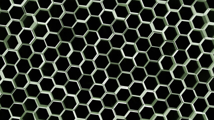 a close up of a metal structure with a black background