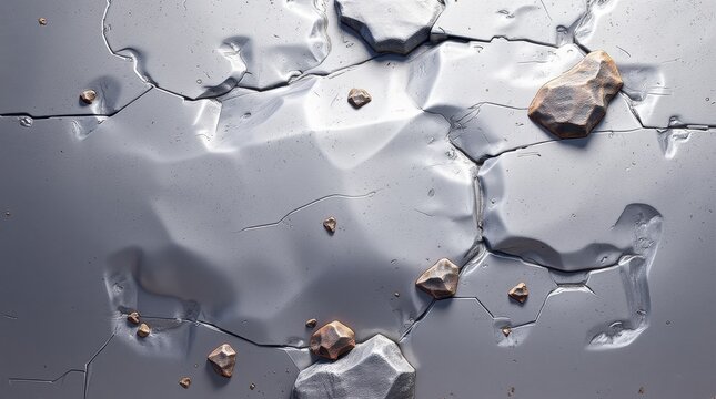 The textured surface of hammered aluminum displays a distinctive array of dimples and grooves, each contributing to its unique character.