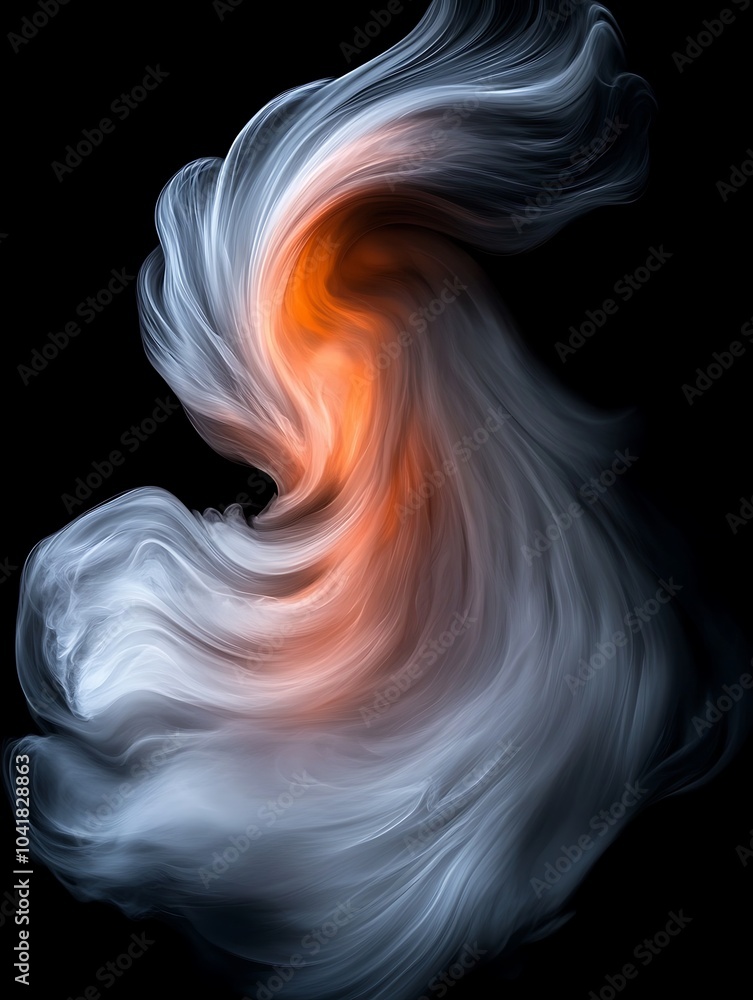 Aufkleber ethereal abstract scene with soft graffiti elements