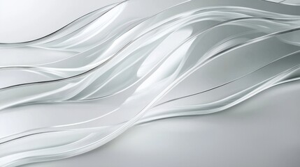 Obraz premium Ripple Effect: Wavy Glass Shapes Background for a Fluid Aesthetic