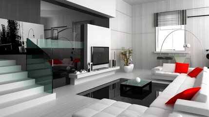 Simple interior design images for modern living rooms - an elegant and minimalist vision. These images showcase simple yet stylish interior designs for modern living rooms, creating a sense of tranqui