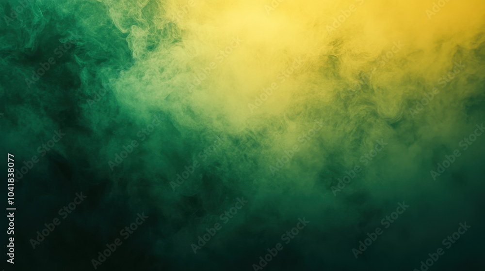 Poster vibrant digital color gradient featuring shades of green and yellow creates mesmerizing atmosphere. 