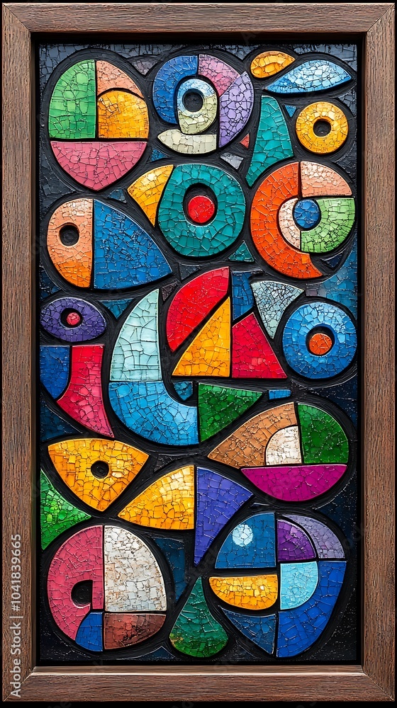 Aufkleber vibrant splashes of color in chaotic patterns