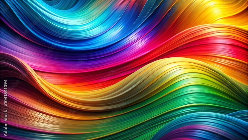 Poster dynamic abstract color wave design element for modern backgrounds and creative projects