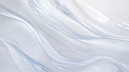 Obraz premium Ripple Effect: Wavy Glass Shapes Background for a Fluid Aesthetic