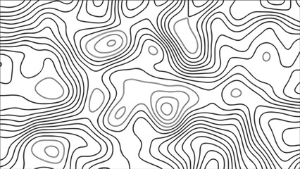 Topography vector background, banner. Imitation of a geographical map, contour lines. Modern design with topographic wavy pattern design.paper texture Imitation of a geographical map shades