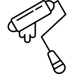 Fototapeta premium Paint Roller Icon