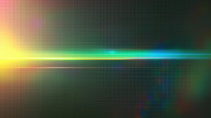 Northern lights with rainbow light effect and film grain overlay on a black transparent background, designed as a vector illustration template for posters or banners. The image is high resolution with