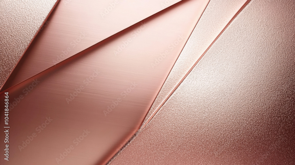 Aufkleber luxurious rose gold background with subtle metallic textures and geometric shapes, creating elegant 