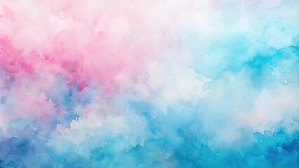 Fototapeta premium abstract watercolor background in light blue and pink colors