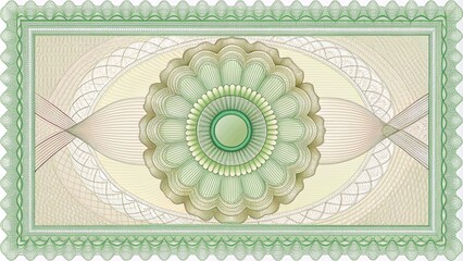 Elegant Graduate Business Award Certificate with Rosette Line Watermark and Guilloche Security Design for Achievements