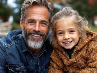 Joyful Moments Between Father and Daughter