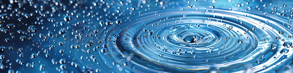 Cool Blue: A swirling pattern of water droplets, illustrating the soothing effect of liquid.