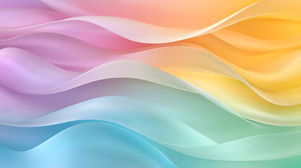 A Captivating Exploration of Flowing 3D Neon Colored Leather Fabric in an Abstract Context