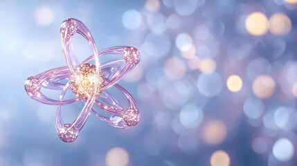 Fototapeta premium A Captivating 3D Visualization of Vibrant Quantum Energy Showcasing Aspiration and Innovation