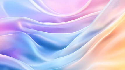 Obraz premium Innovative Fusion of Flowing 3D Neon Colored Leather Fabric and Digital Artistry in Abstract Form