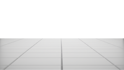 grey tile floor border isolated on transparent background cutout