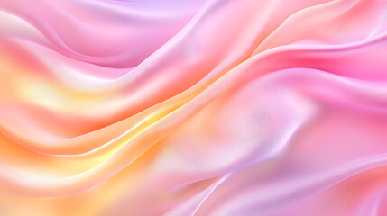 Obraz premium A Mesmerizing Expression of Freedom and Creativity Through Flowing 3D Neon Colored Leather Fabric Abstract