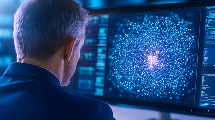 An Engaging AI-Control Room Showcasing Real-Time Data Analysis and Innovation with Engineers and Scientists Collaborating