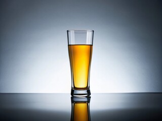 Empty Tall Pint Glass on White Studio Backdrop for Beer Photography and Urban Exploration Themes