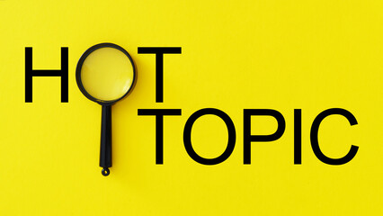 Hot Topic and Trends are shown using the text