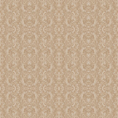 Seamless abstract pattern with subtle texture. Brown beige abstract background with vintage pattern